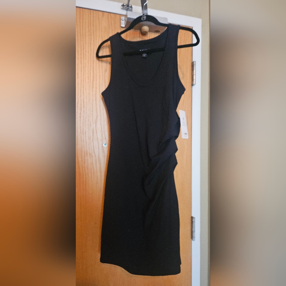 Athleta Black Asymmetrical Dress